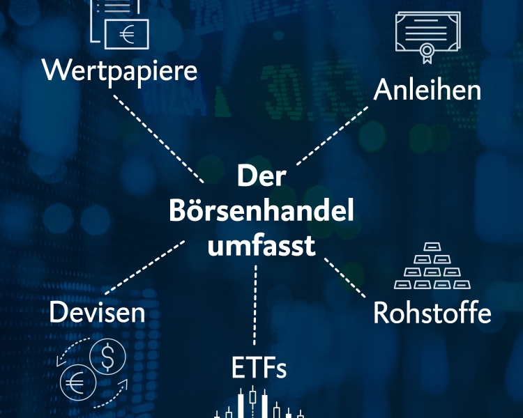 Infografik: Anlagemöglichkeiten an der Börse