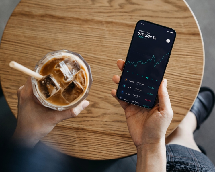 Kryptobörse ist über Smartphone erreichbar