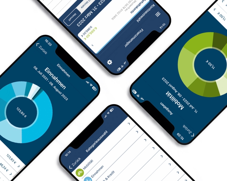 Abbildung des online Bankings auf mobilen Endgeräten