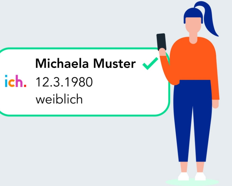 ich.app Userin Michaela Muster, 12.03.1980, weiblich
