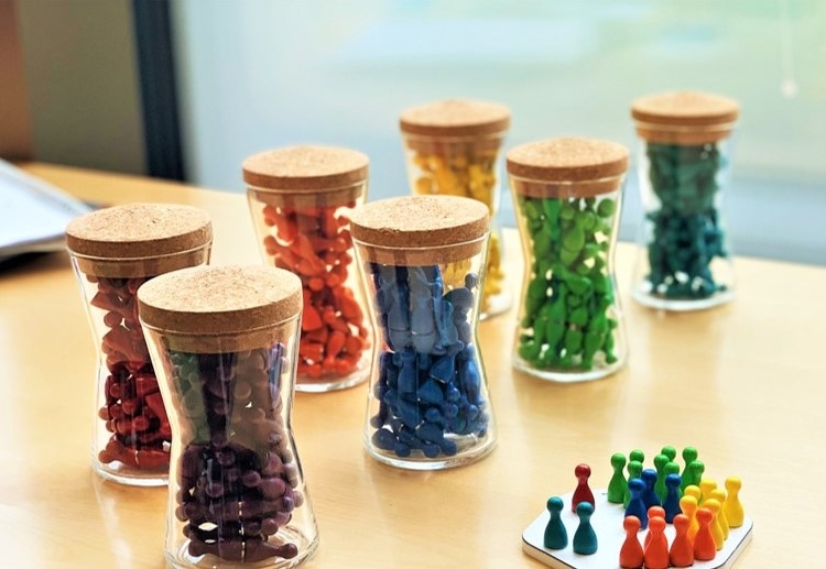 Bunte Spielfiguren