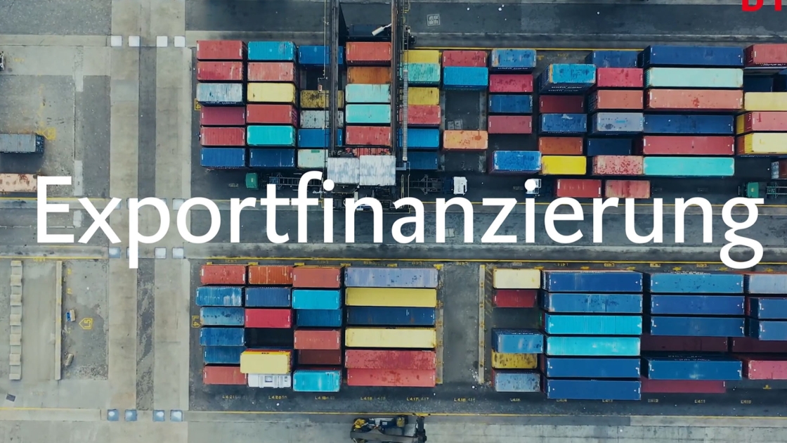 Container Terminal mit dem Titel Exportfinanzierung