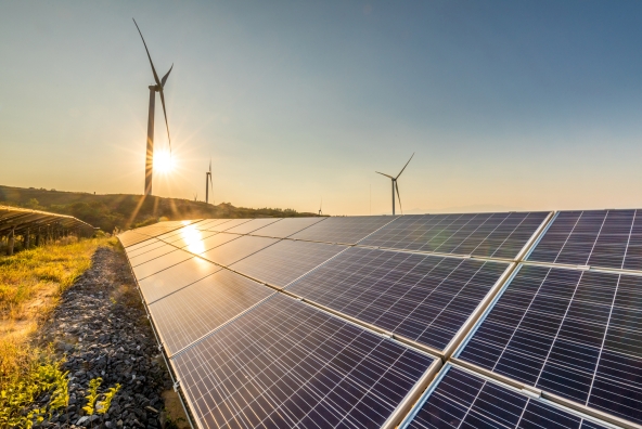 Solar und Wind Energie