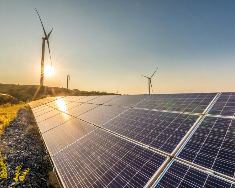 Solar und Wind Energie