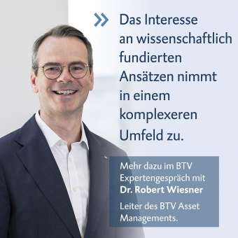 Dr. Robert Wiesner ist Leiter des BTV Asset Managements