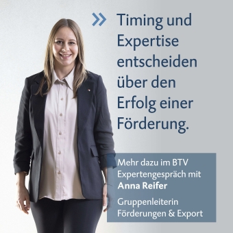 Anna Reifer mit dem Zitat "Timing und Expertise entscheiden über den Erfolg einer Förderung."