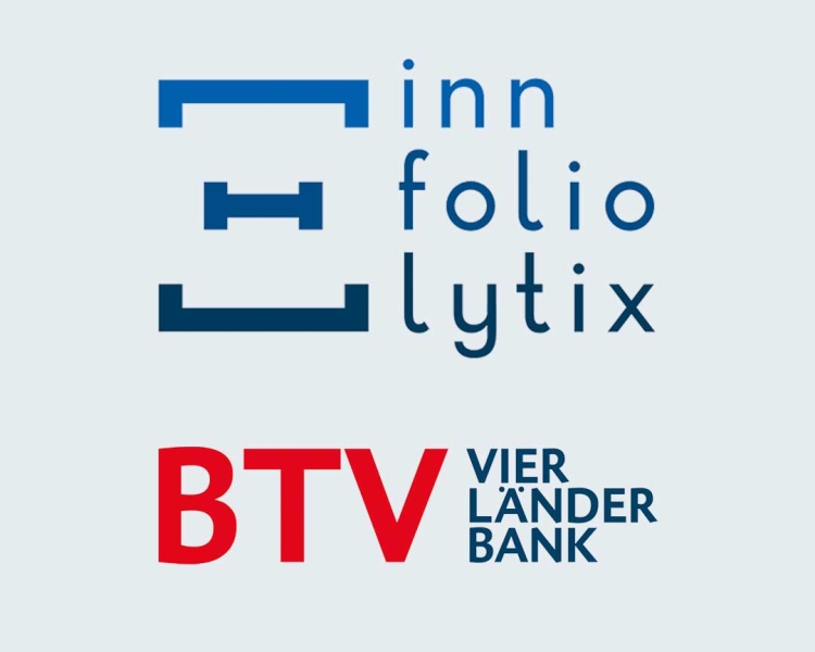 Grafische Darstellung der Infoliotytix und BTV VIER LÄNDER BANK Logos