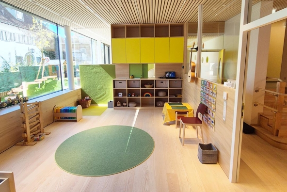 Spielraum im MUKKI Kindergarten in Dornbirn