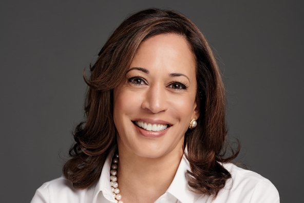 Portraitfoto von Kamala Harris, aufgenommen von Rainer Hosch im Jahr 2018