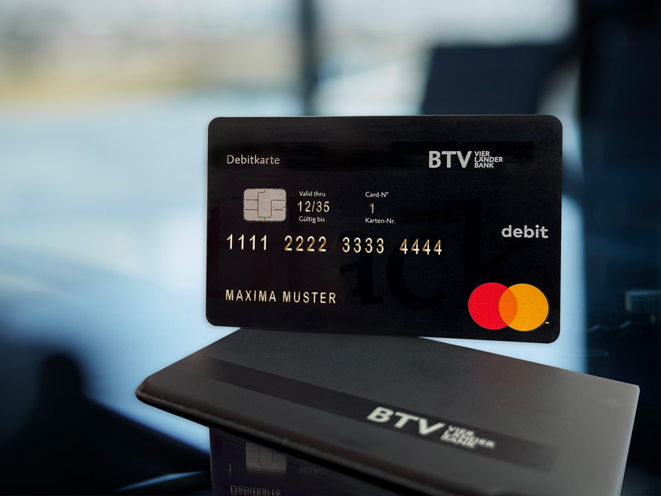 Debitkarte BTV Black zum Online Einkaufen